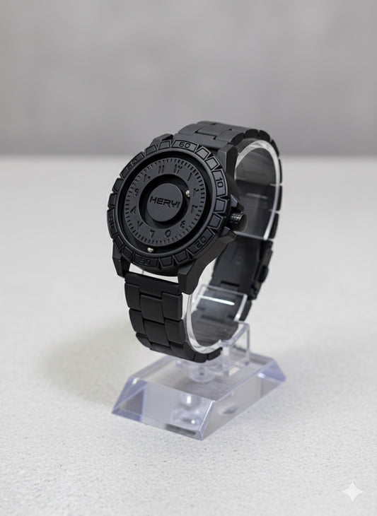 HERYI Bearing Magnetic Ball Watch- Mattr Black edition