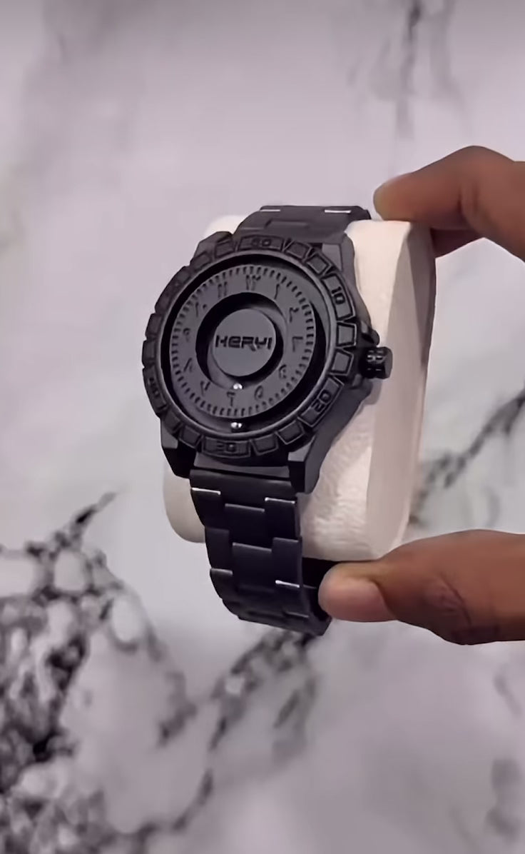 HERYI Bearing Magnetic Ball Watch- Mattr Black edition