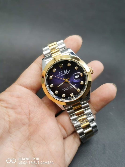 Blue Gold two-tone Rolex Oyster Perpetual Date-Just